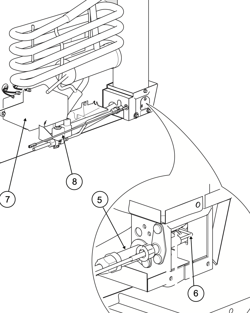 Norcold Spark Sense Electrode 690840 (fits the N4150) - RV Fridge Guys