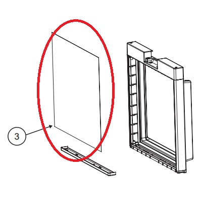 Norcold Door Panel 635851 Stainless Steel (fits the NR751SS) - RV