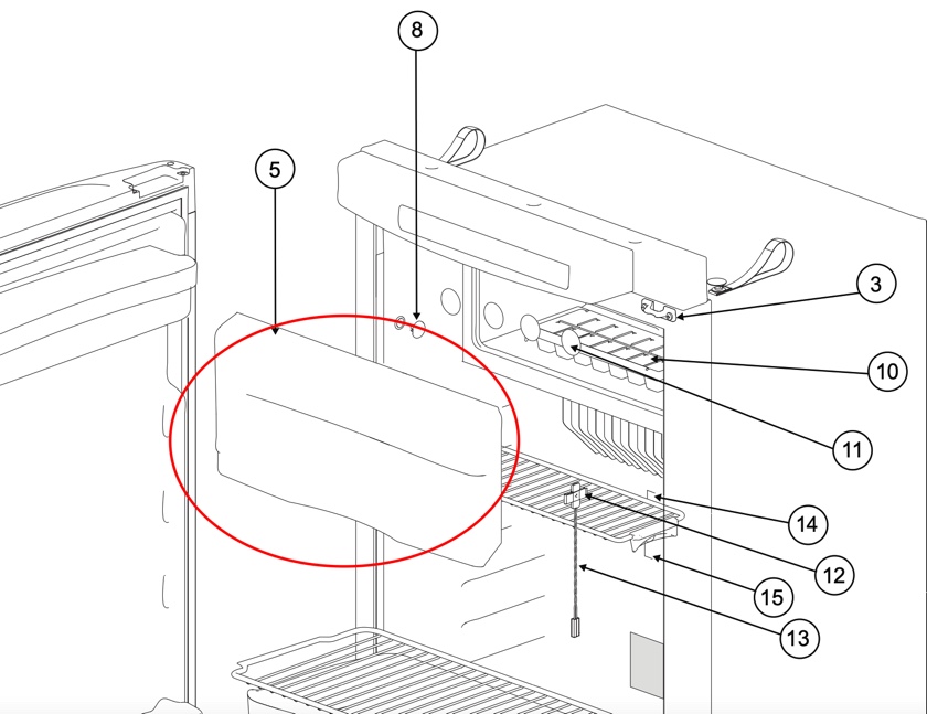 Norcold Freezer Door 636864 (fits the N3104) Reviews | Shopper