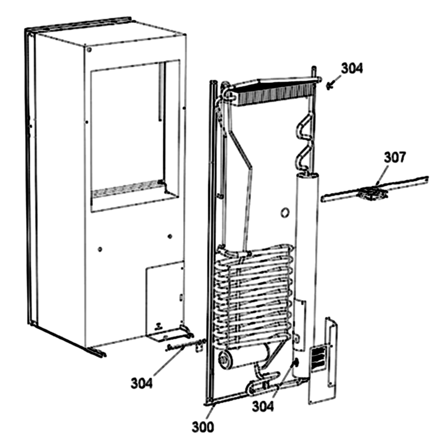 Dometic DM2882 Cooling Unit & Thermal Fuse exploded parts diagram