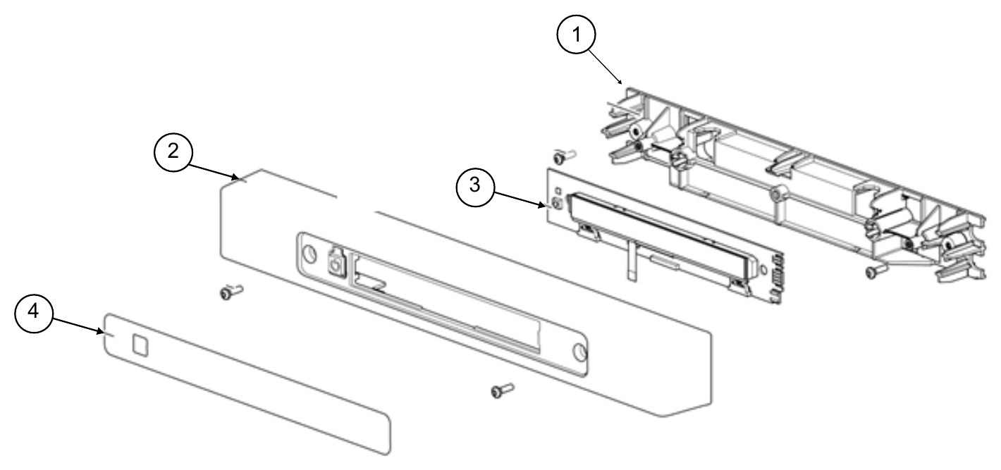 Norcold N4141 Control Panel exploded parts diagram